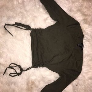 Crop top half sleeve top